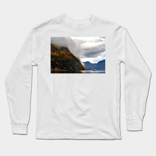 Aurlandsfjord Flam Norwegian Fjord Norway Long Sleeve T-Shirt